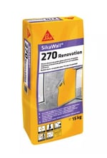 Emplaste en polvo para enlucido de paramentos interiores, SikaWall®-270 Renovación de Sika, blanco